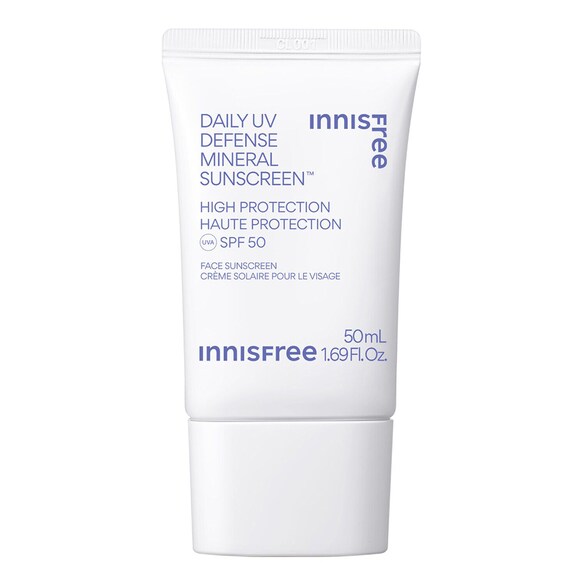 Mineralische Sonnencreme fürs Gesicht für den Alltag SPF 50 - UVA- / UVB-Schutz, INNISFREE