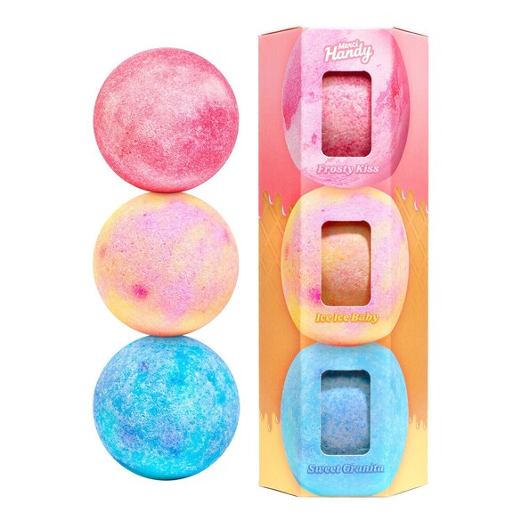 Kit Bathbomb Ice Cream Scoops - Badebomben-Set, MERCI HANDY