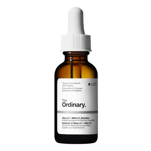 Aloe 2 % + NAG 2 % Solution - Beruhigendes Serum gegen Hautunreinheiten, THE ORDINARY