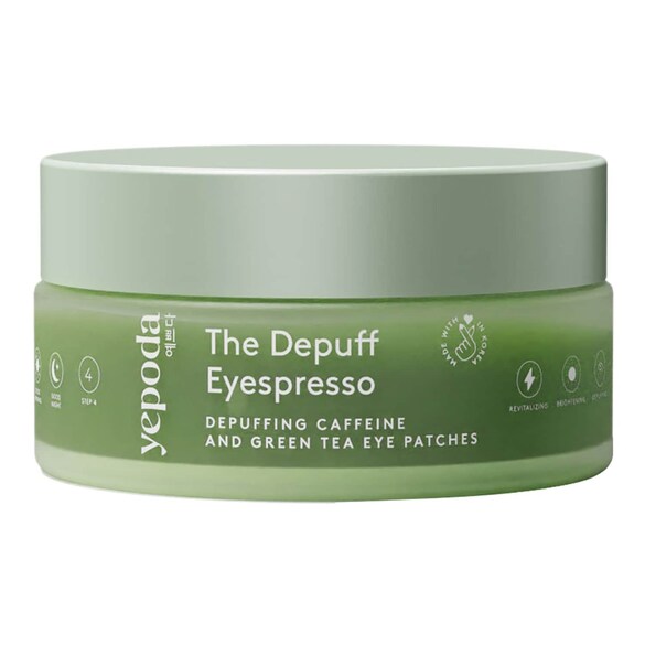 The Depuff Eyespresso - Abschwellende Augenpads mit Koffein & Grünem Tee, YEPODA