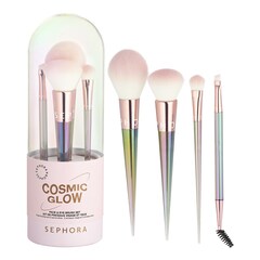 Kit De Pinceaux Visage Et Yeux Cosmic Glow - Pinselset für Gesicht und Augen, SEPHORA COLLECTION