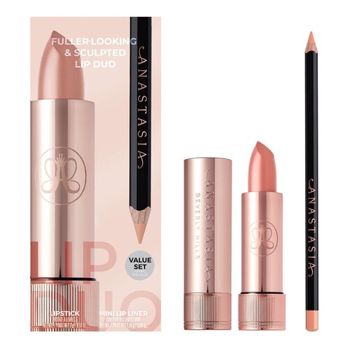 Anastasia Beverly Hills - Fuller Looking & Sculpted Lip Duo Kit - Lippen-duo - -holiday Lip Duo Tease Satin + Baby Rose