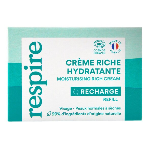 Moisturising Rich Cream - Reichhaltige Gesichtscreme Nachfüllpackung, RESPIRE