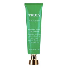 Golden Leaf - Reparierende Gesichtsmaske für strahlende Haut mit Cannabidiol, TRULY