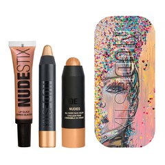 Mini Nude Gold Glam – Kit für das Gesicht, NUDESTIX