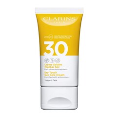 Crème Solaire Toucher Sec Visage UVB/UVA 30, CLARINS
