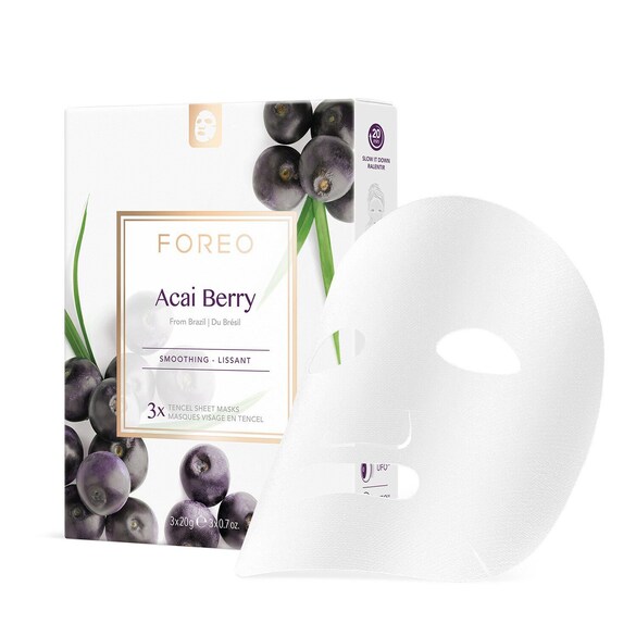 Acai Berry Sheet Mask - Tuchmaske Acai Berry Farm To Face Collection, FOREO