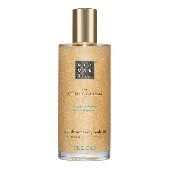 the ritual of karma body shimmer oil