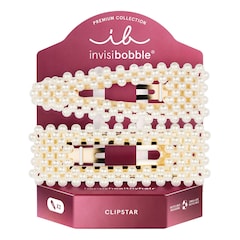 CLIPSTAR PREMIUM Just Pearlfect - Haarspangen, INVISIBOBBLE