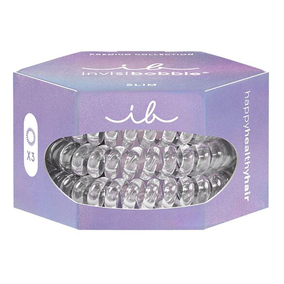 Slim Premium - Crystal clear, Haargummis, INVISIBOBBLE