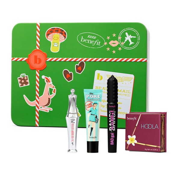 Full Glam Greetings Holiday Set - Augenbrauengel, Mascara, Bronzer & Primer , BENEFIT COSMETICS