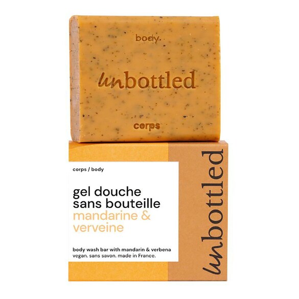 Unbottled Duschgel Mandarine & Eisenkraut  - pH-neutrale Seife, UNBOTTLED