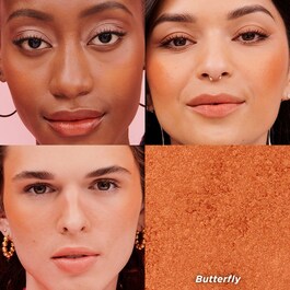 Butterfly - Rouge in Orange mit Goldschimmer