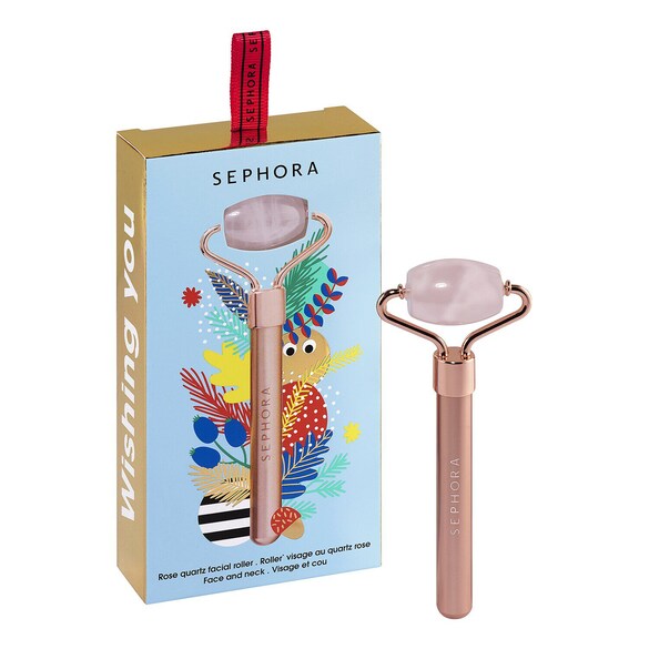 Mini-Gesichtsroller aus Rosenquarz - Wishing You, SEPHORA COLLECTION