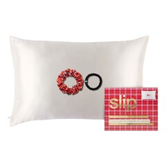 Queen Rosemary Geschenkset - Haargummi und Kissenbezug aus reiner Seide, SLIPSILK