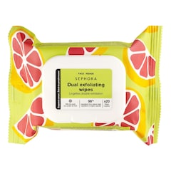 Dual exfoliating wipes - Peelingtücher mit Grapefruit-Extrakt + Fruchtsäuren, SEPHORA COLLECTION