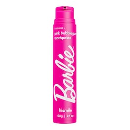 Fluorid + - Rosa Bubblegum-Zahnpasta Barbie