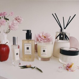 Peony & Blush Suede - Kerze