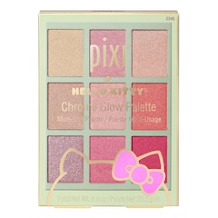 Pixi + Hello Kitty Chrome Glow Palette - Vielseitig verwendbare Gesichtspalette, PIXI