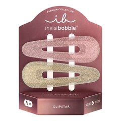 CLIPSTAR PREMIUM Simply Pinktastic - Haarklammern, INVISIBOBBLE
