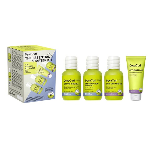 Essential Starter-Set - Pflegeset für normales bis dickes lockiges Haar, DEVACURL