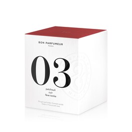 Candle 03 - Patchouli, Leather, Tonka bean - Kerze