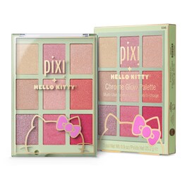 Pixi + Hello Kitty Chrome Glow Palette - Vielseitig verwendbare Gesichtspalette
