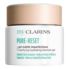 my CLARINS PURE-RESET matifying hydrating blemish gel, MY CLARINS