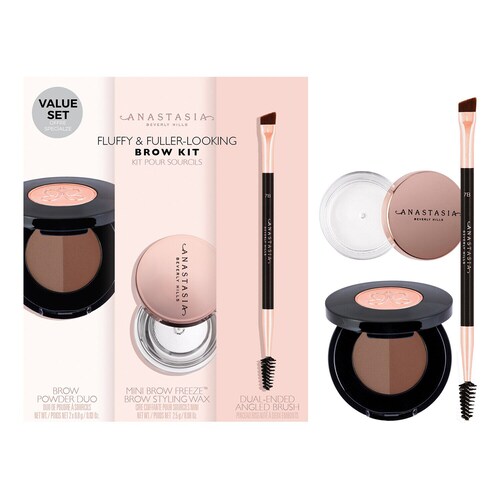 Anastasia Beverly Hills - Fluffy & Fuller Looking Brow Kit - Augenbrauen-set - -brow Kit Soft Brown