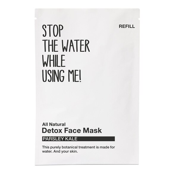 All Natural Parsley Kale Detox Face Mask, Refill Sachet, STOP THE WATER WHILE USING ME!