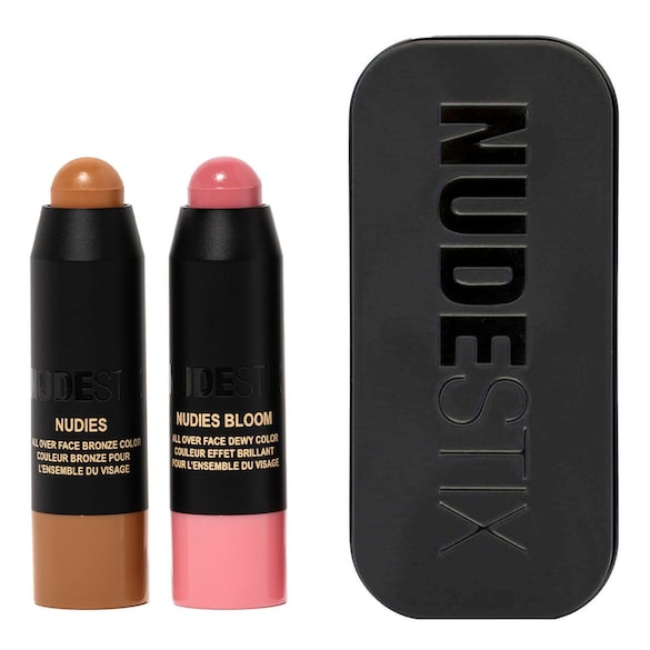 Pink Blush & Nude Bronze - Mini-Creme-Stick-Duo, NUDESTIX