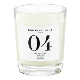Candle 04 - Black tea, Mugwort, Birch - Kerze