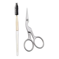 Brow Shaping Scissors & Brush - Augenbrauenschere & Augenbrauenbürste, TWEEZERMAN