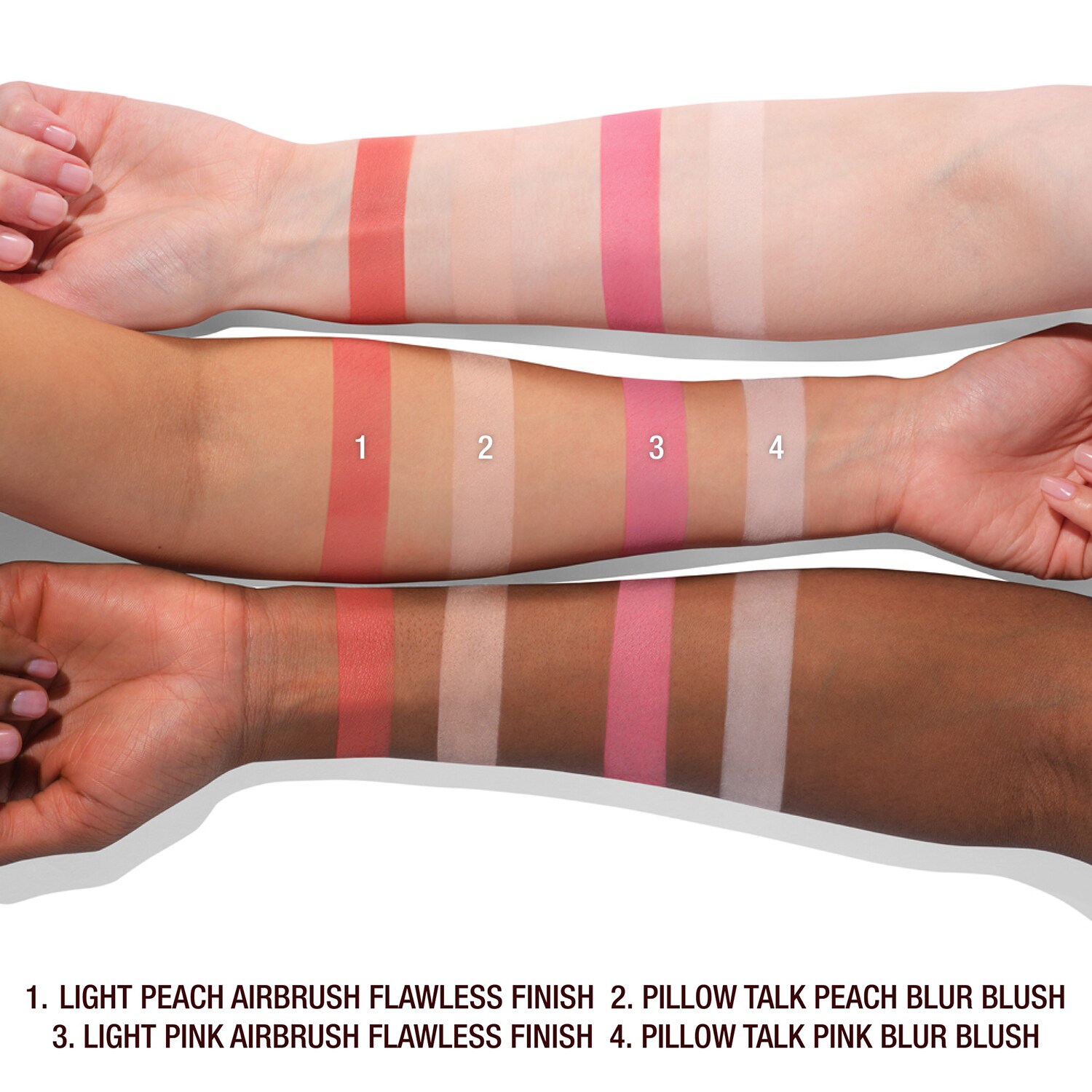 I Heart Revolution Sweet Chilli Creme Rouge & Highlight Quad – 4 Farben, 2,8g Je Farbe, Vegan & Tierversuchsfrei
