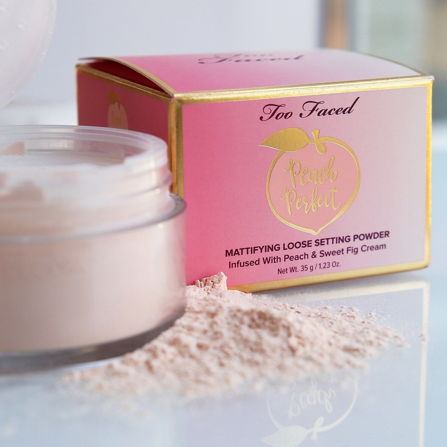 Peach perfect setting powder travel size clearance